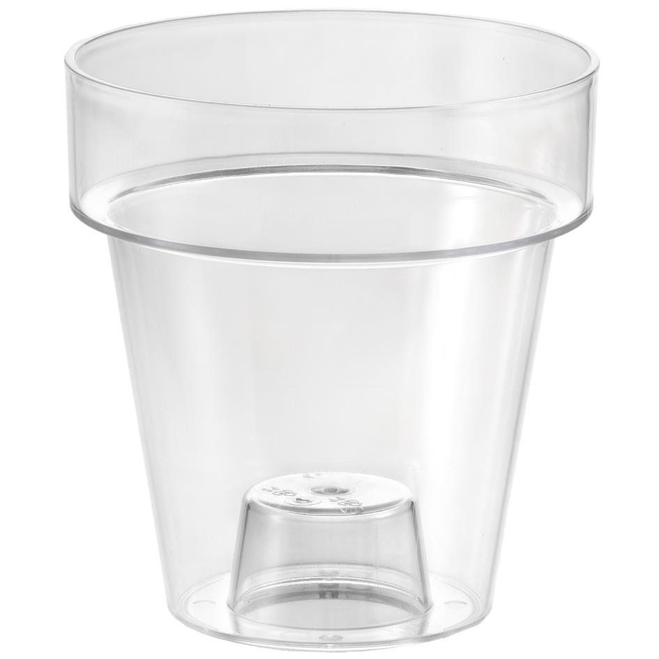 tera Pot de fleurs 'Porto 16', transparent