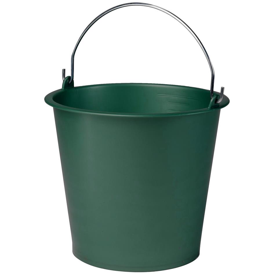 EDA Seau, 13 litres, plastique, vert