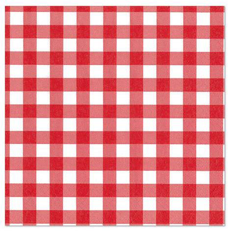 PAPSTAR Serviettes � motif 'Carreau Vichy', 300 x 300 mm
