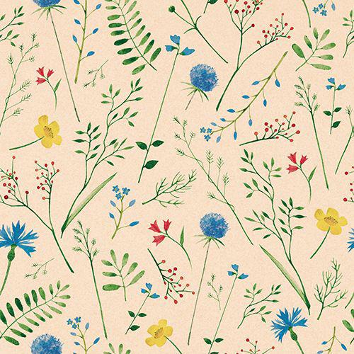 PAPSTAR Serviettes � motif 'Sommar�ng', 330 x 330 mm,naturel