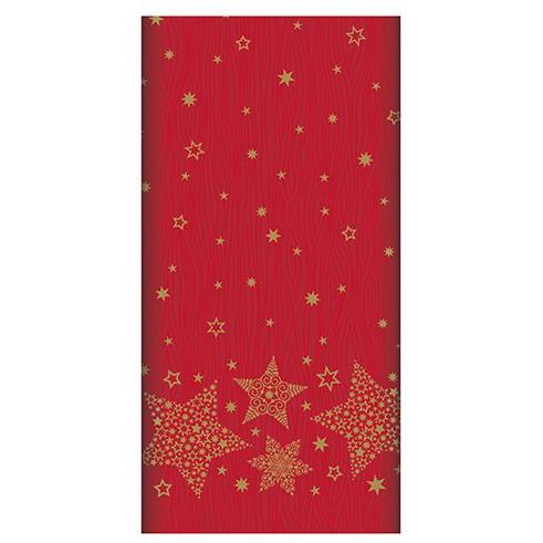 PAPSTAR Nappe pour No�l 'Christmas Shine', rouge