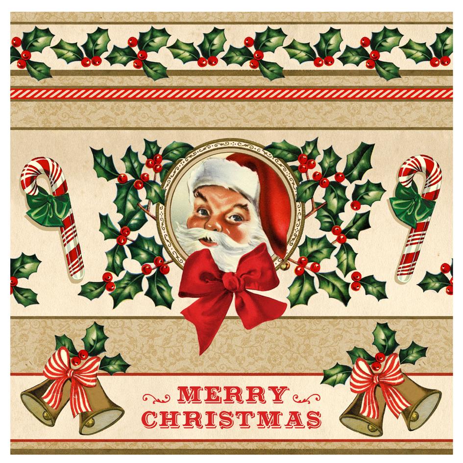 PAPSTAR Serviette  motif de Nol 'Forest Snowmen'