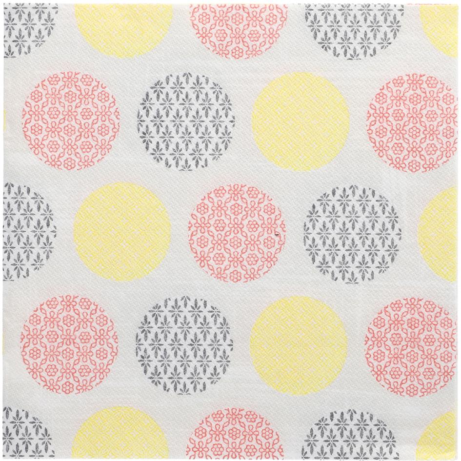 PAPSTAR Serviette  motif 'ROYAL Collection Rococo', jaune/