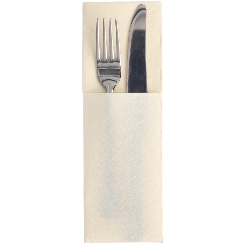 PAPSTAR Serviette pochette 'ROYAL Collection', blanc