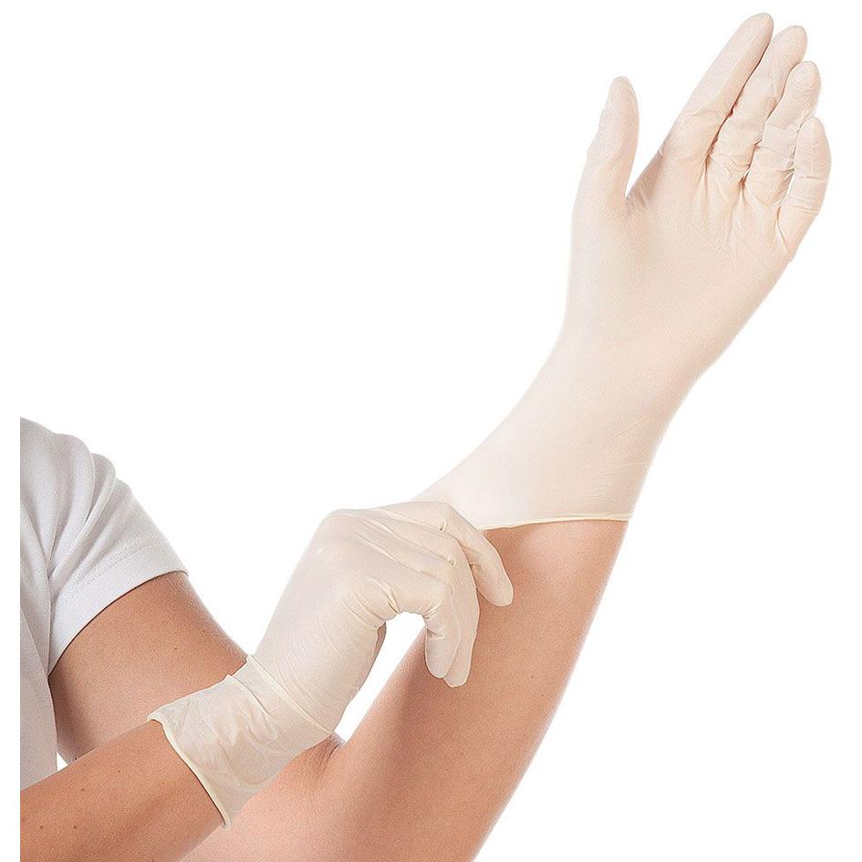 HYGOSTAR Gants en latex 'GRIP', S, blanc