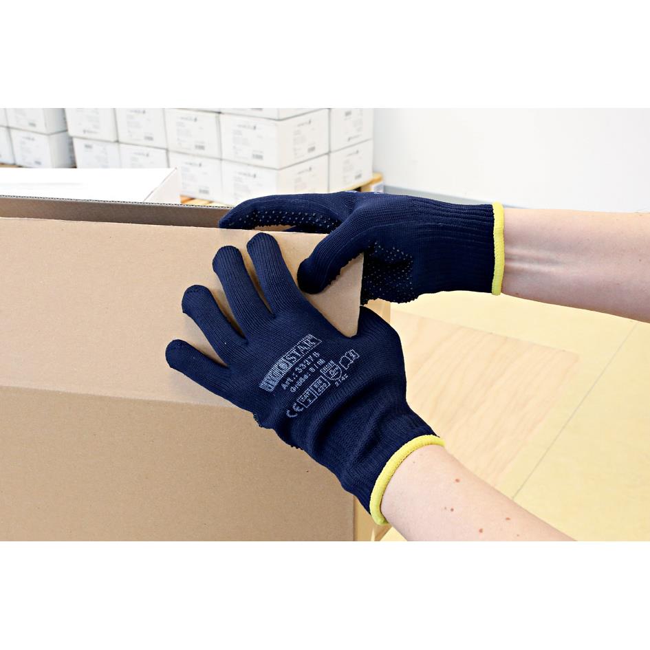 HYGOSTAR Gant antidrapant 'PEARL', XL, bleu