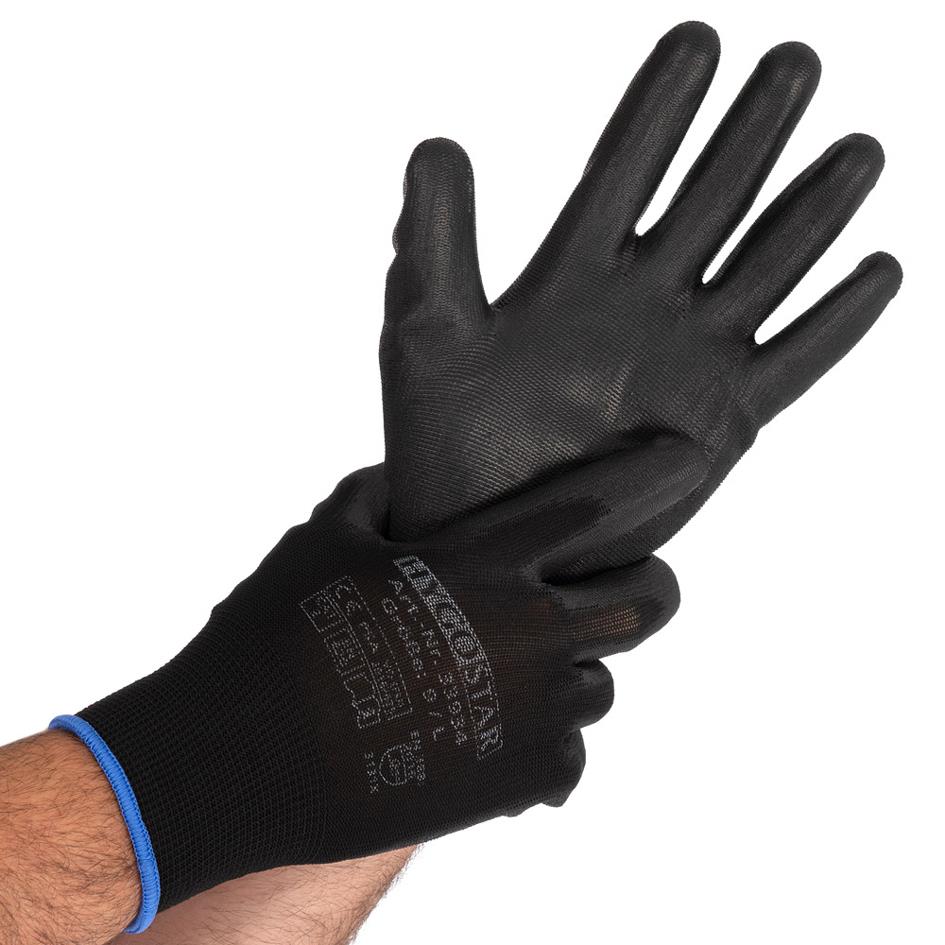 HYGOSTAR Gant de travail 'BLACK ACE', XL, noir