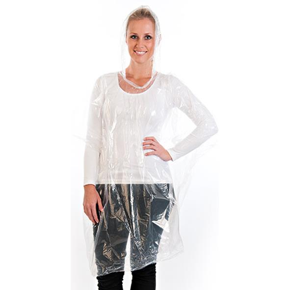 HYGOSTAR Poncho de pluie, en polythylne, transparent