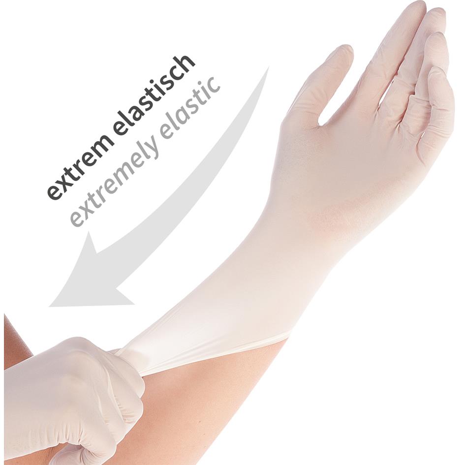 HYGOSTAR Gant en nitrile SAFE SUPER STRETCH, XL, blanc