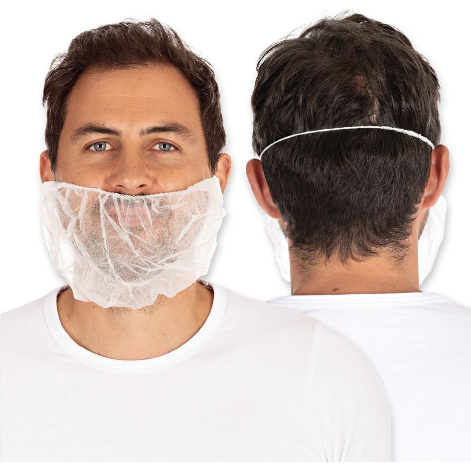 HYGOSTAR Couvre-barbe en PP, blanc