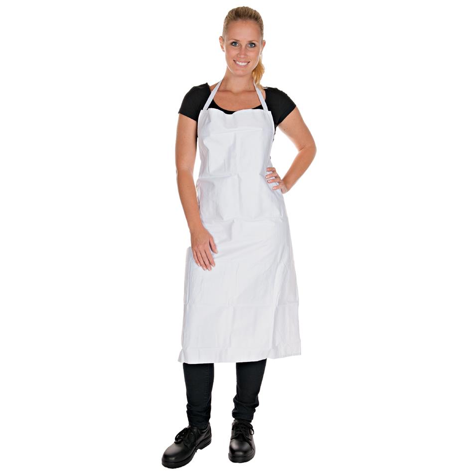 HYGOSTAR Tablier  bavette, coton, blanc