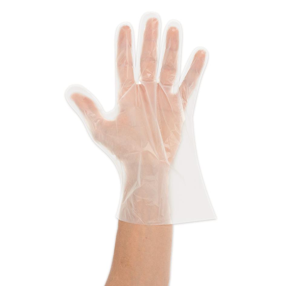 NATURE Star Gants bio 'GREEN', en PLA, L, transparent