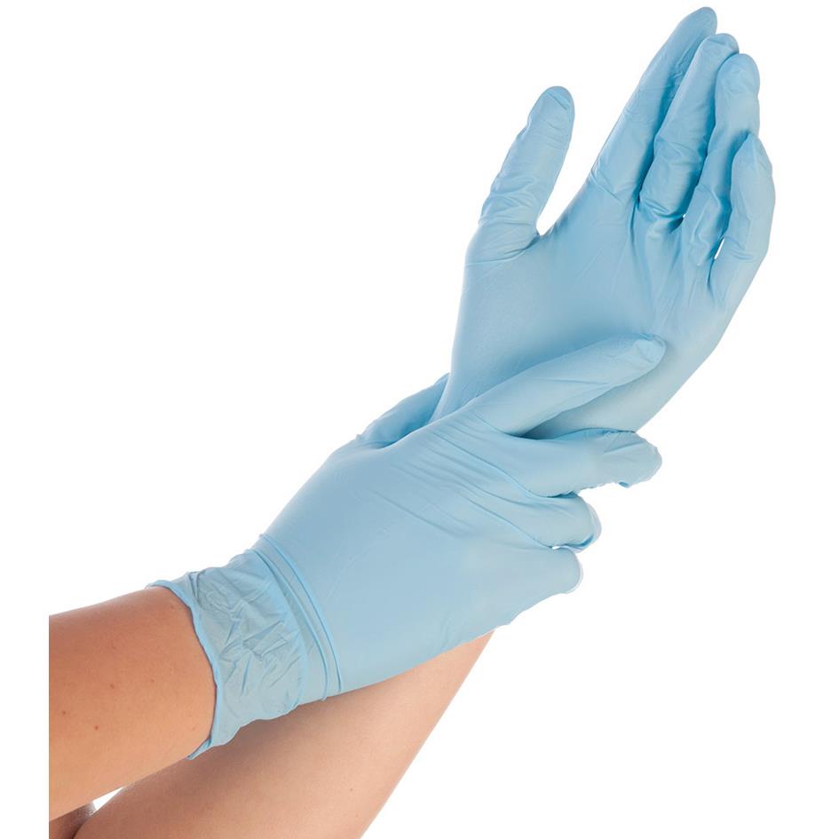 HYGOSTAR Gant nitrile CONTROL, M, poudr, blanc