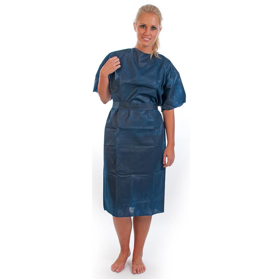 HYGOSTAR Blouse de patient PP, PP non tiss, taille L, bleu