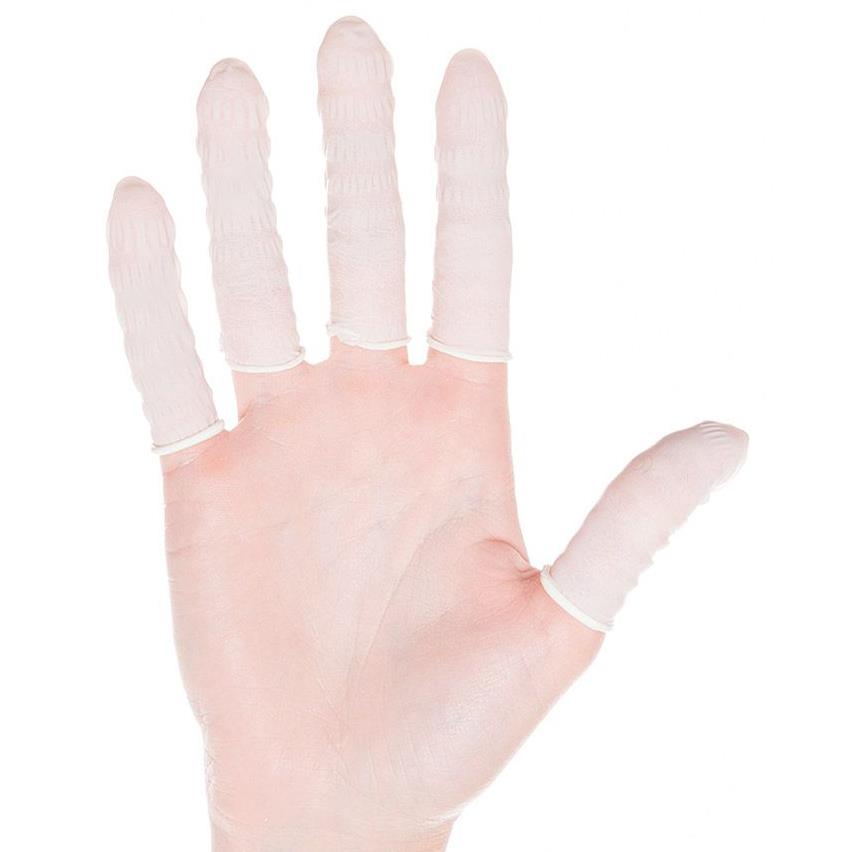 HYGOSTAR Doigtier nitrile, sans poudre, L, blanc