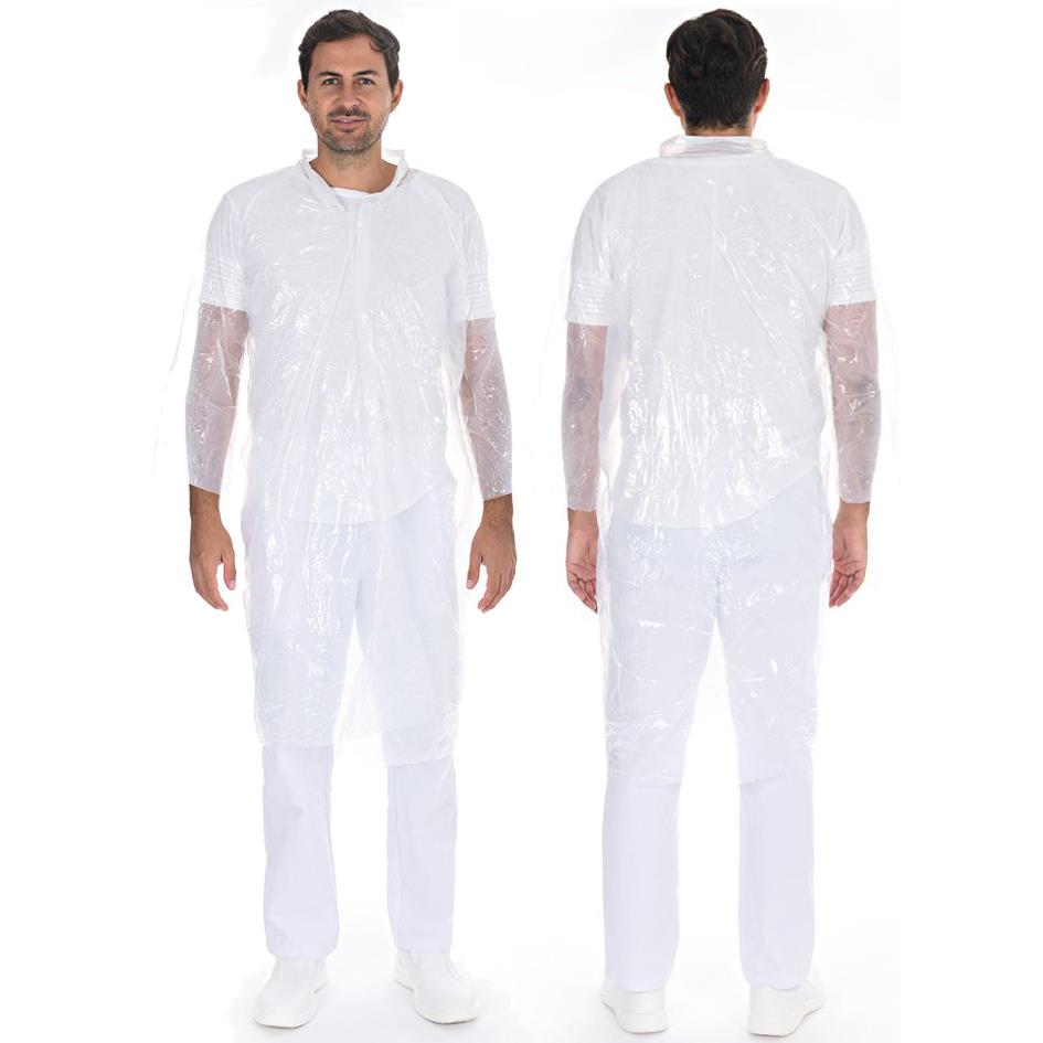 HYGOSTAR Blouse visiteur Light avec poutons pression, blanc