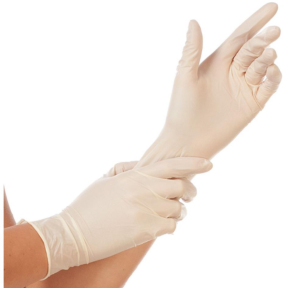 HYGOSTAR Gant en latex Sense, S, naturel, sans poudre
