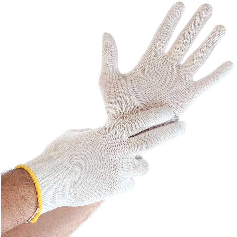 HYGOSTAR Gant de travail Ultra Flex, en nylon, S, blanc