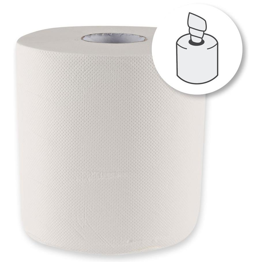 HYGOCLEAN Rouleau d'essuie-mains, 2 couches, 112,5 m, blanc