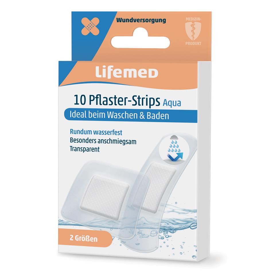 Lifemed Pansements 'Aqua', bote de 20, transparent