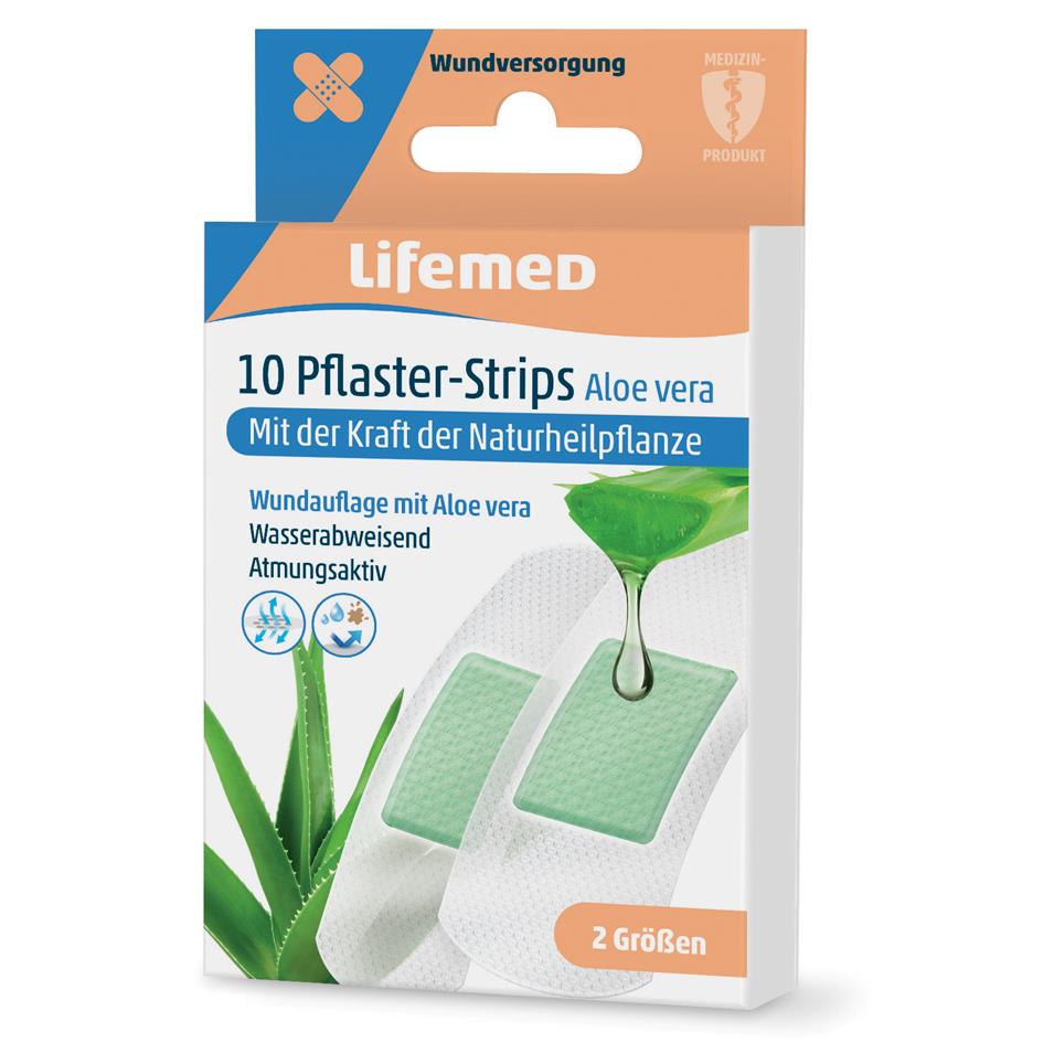 Lifemed Pansements 'Aloe vera', pack de 10, blanc