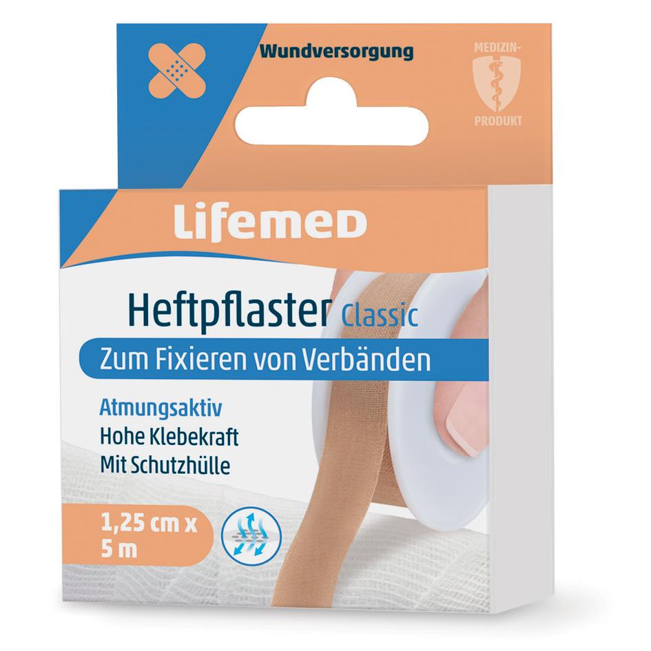 Lifemed Sparadrap 'Classic', couleur chair, 12,5 mm x 5 m