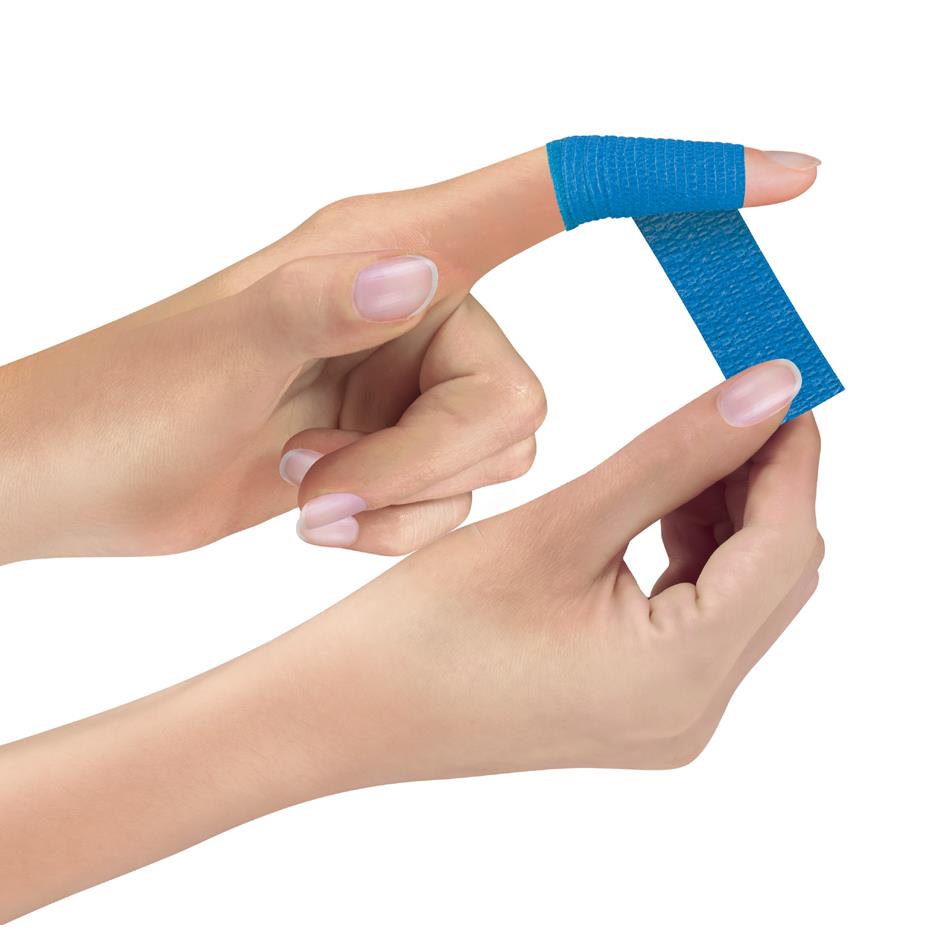 PAPSTAR Pansement, auto-adhsif, 9 rouleaux, bleu