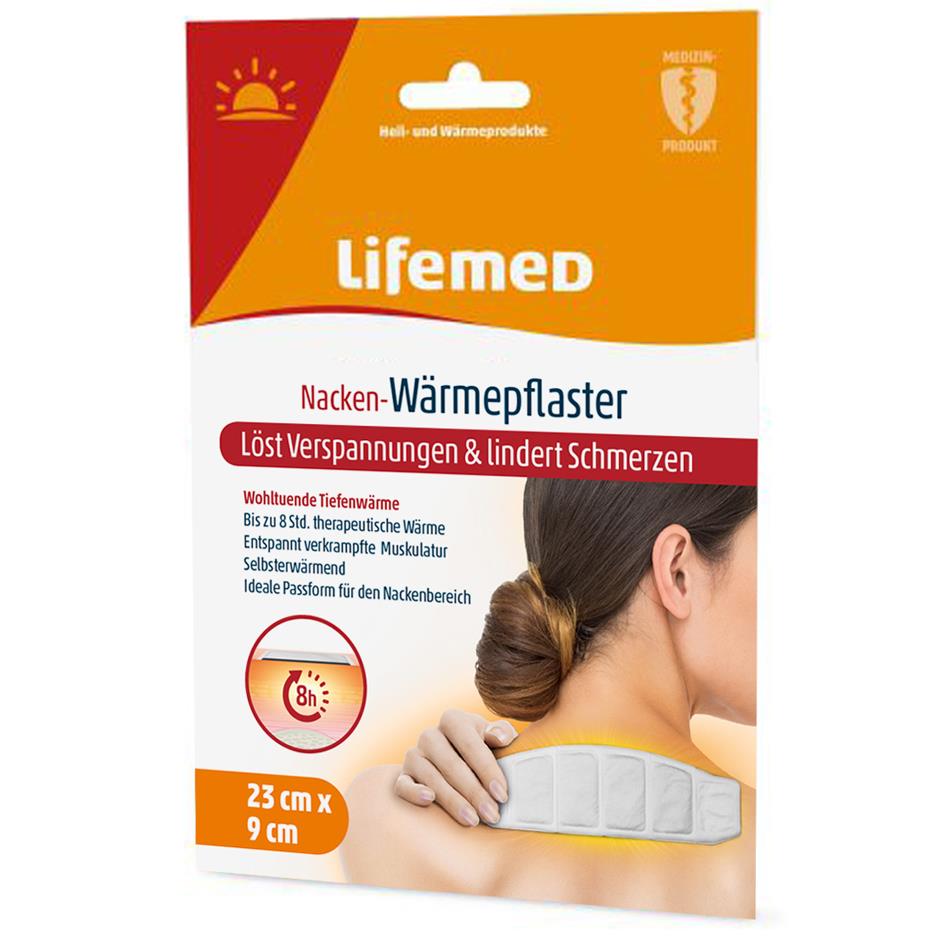 Lifemed Patch chauffant pour la nuque, 230 x 90 mm, blanc