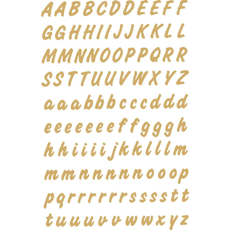 HERMA stickers alphabtique A-Z, or, film rsistant aux