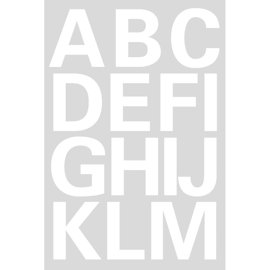 HERMA Lettres adhsives A-Z, film blanc, 25 mm de hauteur,