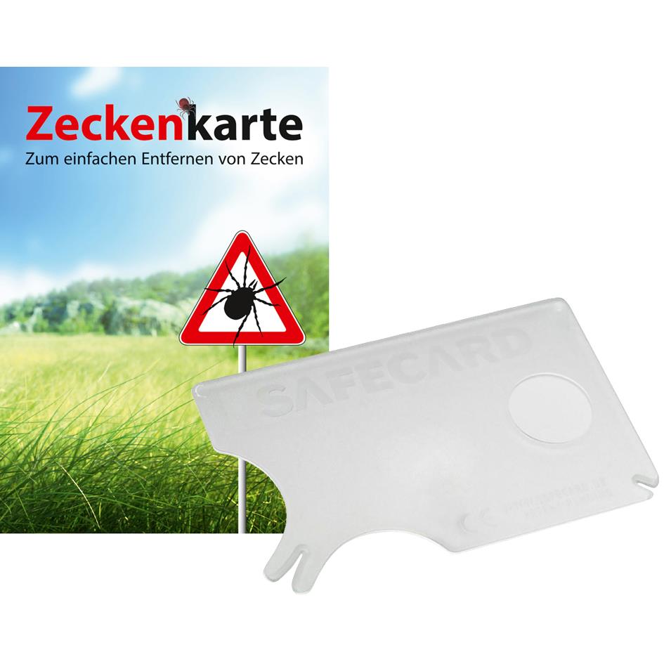 RNK Carte  tiques 'Safecard' avec loupe, 85 x 54 mm