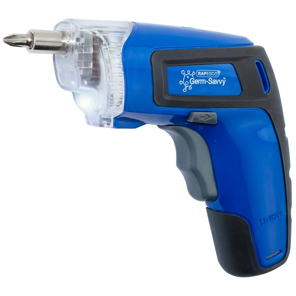RAPESCO Visseuse sans fil, 3,6 V, antibactrien, bleu