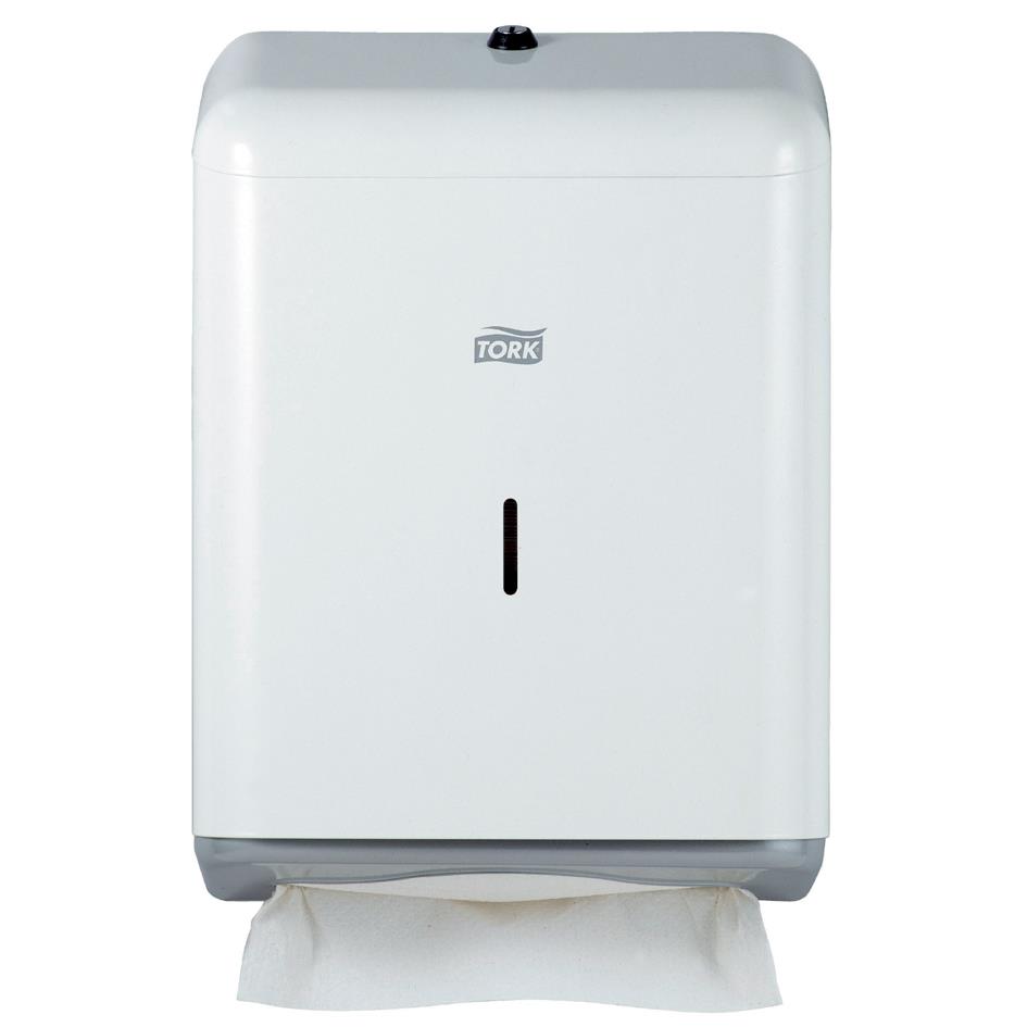 TORK Distributeur pour essuie-mains plis, mtal, blanc
