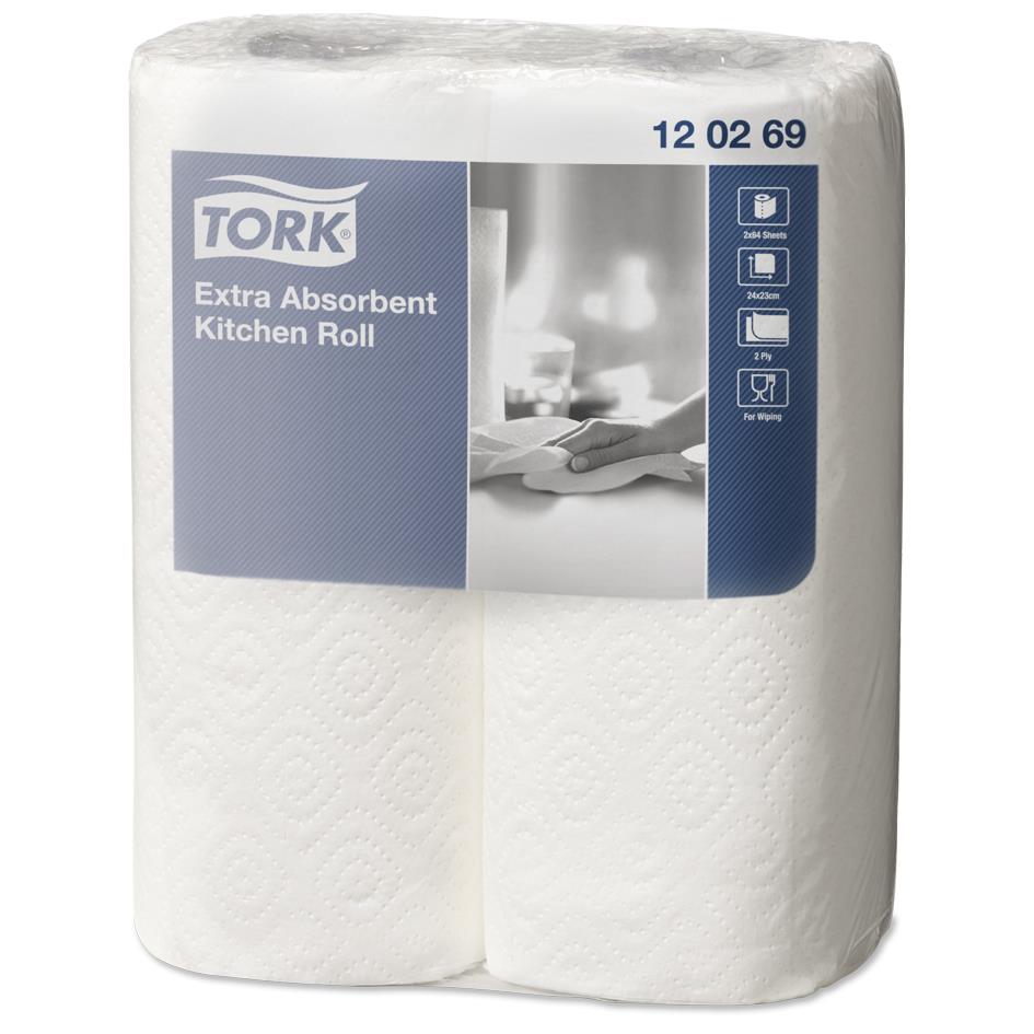 TORK Rouleau de papier essuie-tout, 3 plis, blanc