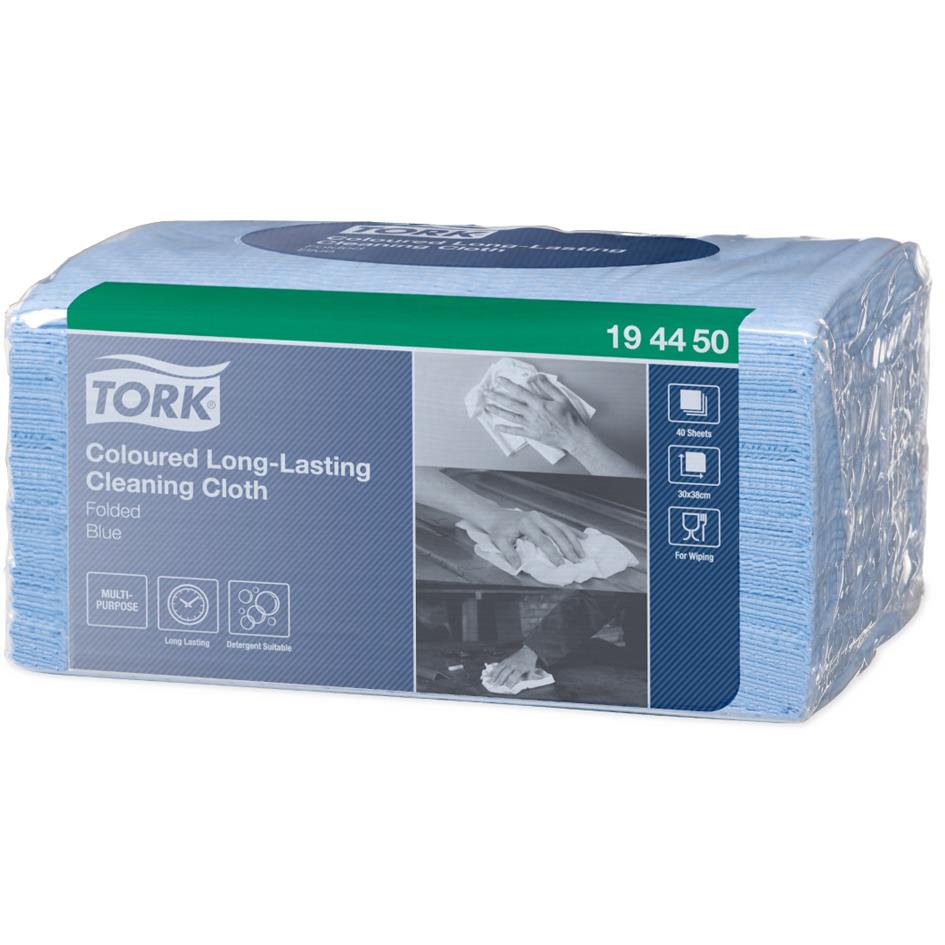 TORK Chiffon de nettoyage tout usage, 385 x 300 mm, bleu