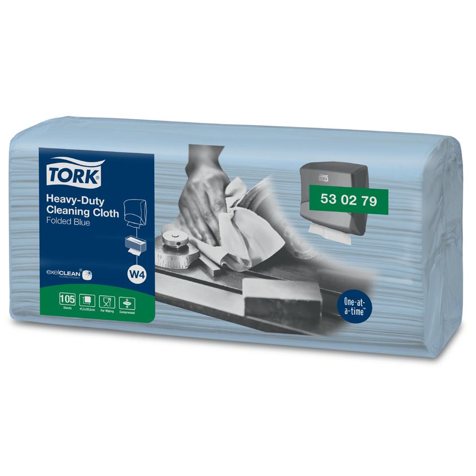 TORK Chiffon de nettoyage tout usage, 415 x 355 mm, bleu