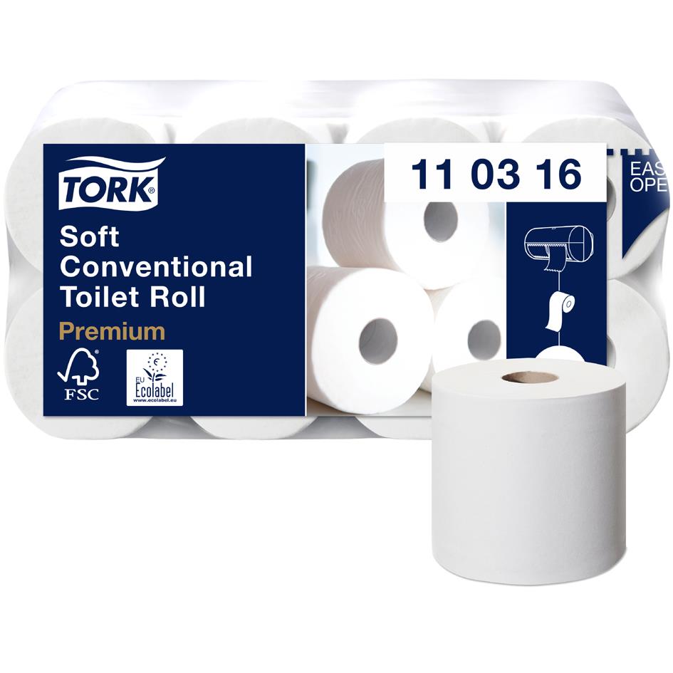 TORK Papier toilette, 2 couches, blanc