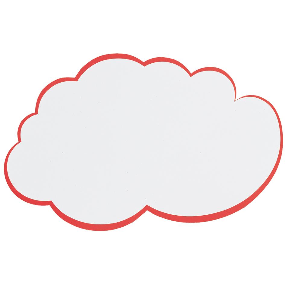 FRANKEN Carte nuage pour prsentation, 230 x 140 mm, blanc