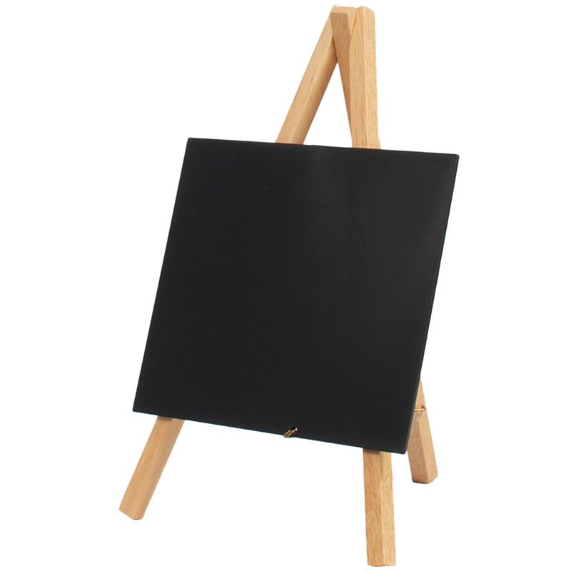 Securit Ardoise de table MINI avec tr�pied, acajou