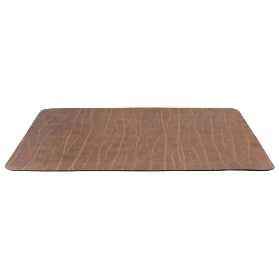 Securit Set de table 'RUGA', en cuir vritable, marron