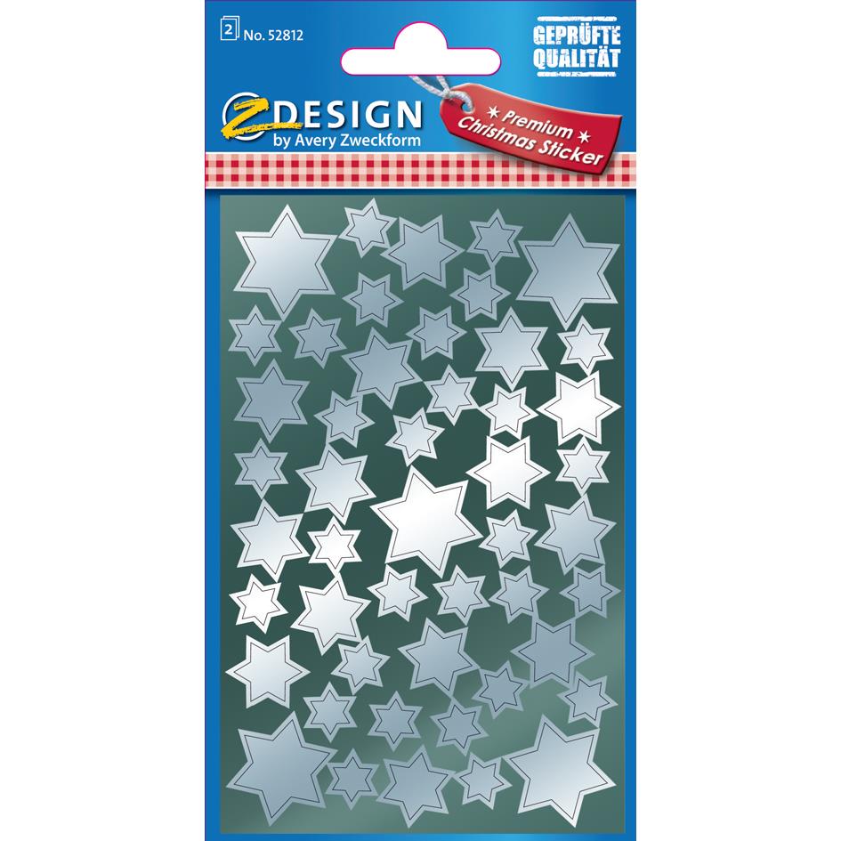 AVERY Zweckform ZDesign Stickers de Nel 'toiles', argent