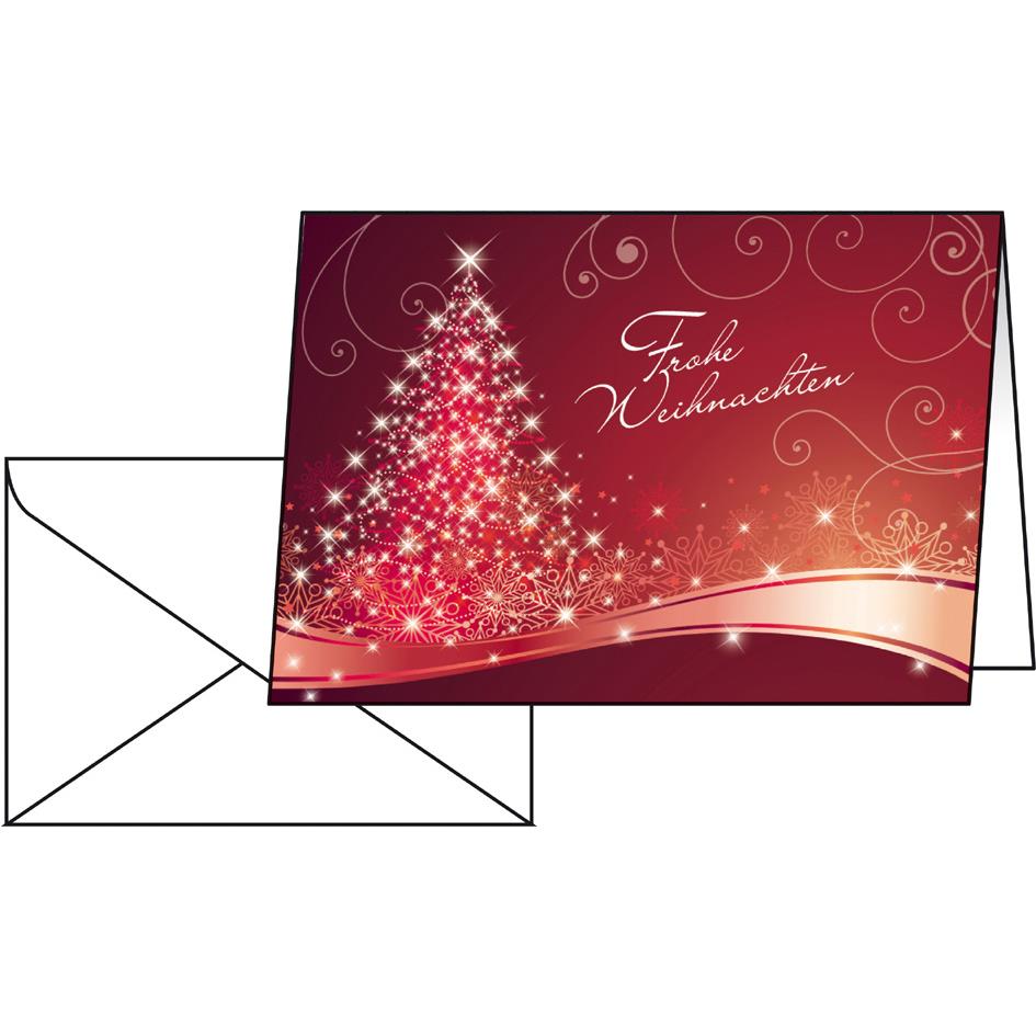 Carte de Nol 'Christmas Swing' Sigel - 25 cartes + 25 enveloppes - A6 (A5)