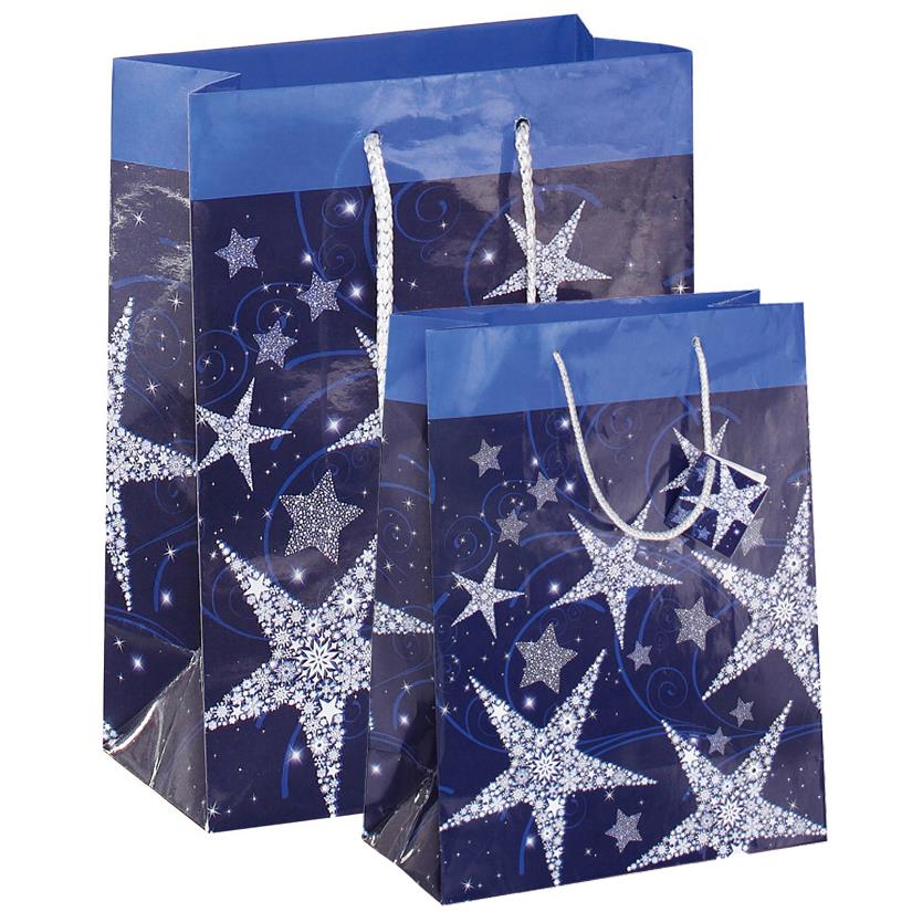 sigel Sac cadeau de Noel grand 'Shining Stars'