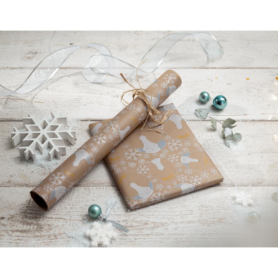 sigel Papier cadeau de Nol 'Polar bear with...' en rouleau