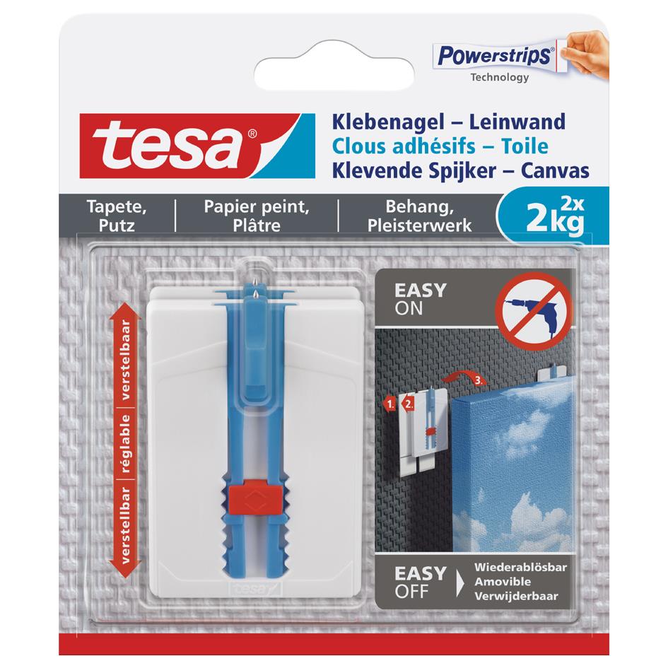 tesa Powerstrips Clou adh�sif, pour papier peint et pl�tre