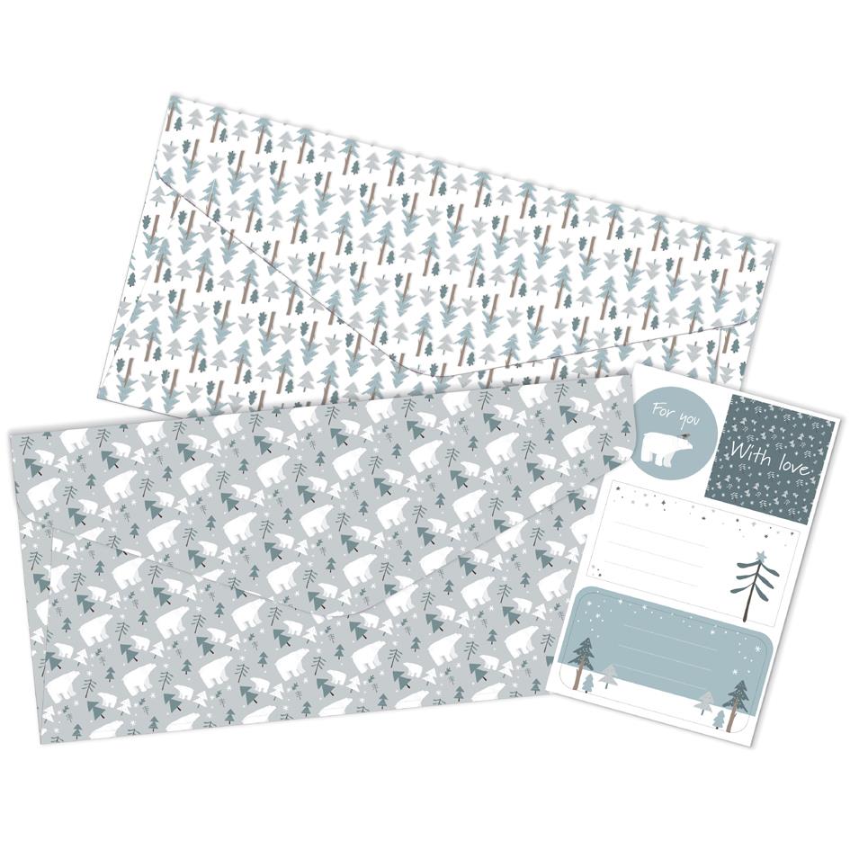 Clairefontaine Enveloppe pour cadeau de Nol 'Nol nature'