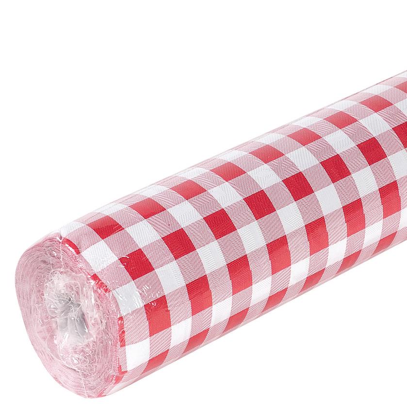 PROnappe Nappe en papier damass 'Vichy', (l)1,18 x(L)10,0 m