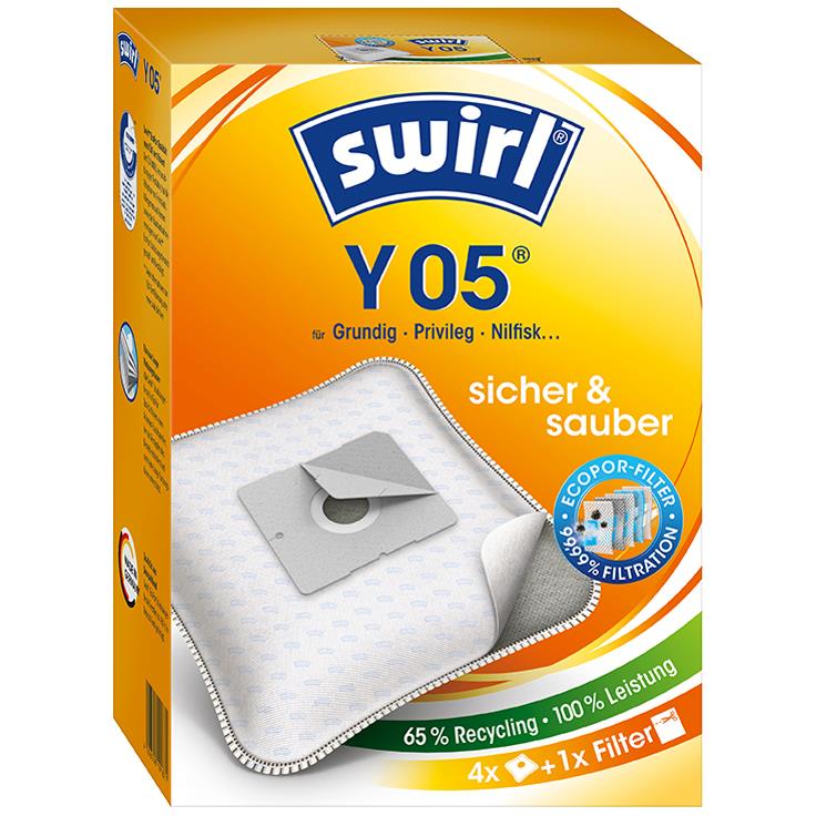 swirl Sac d'aspirateur Y 05, avec filtre MicroporPlus