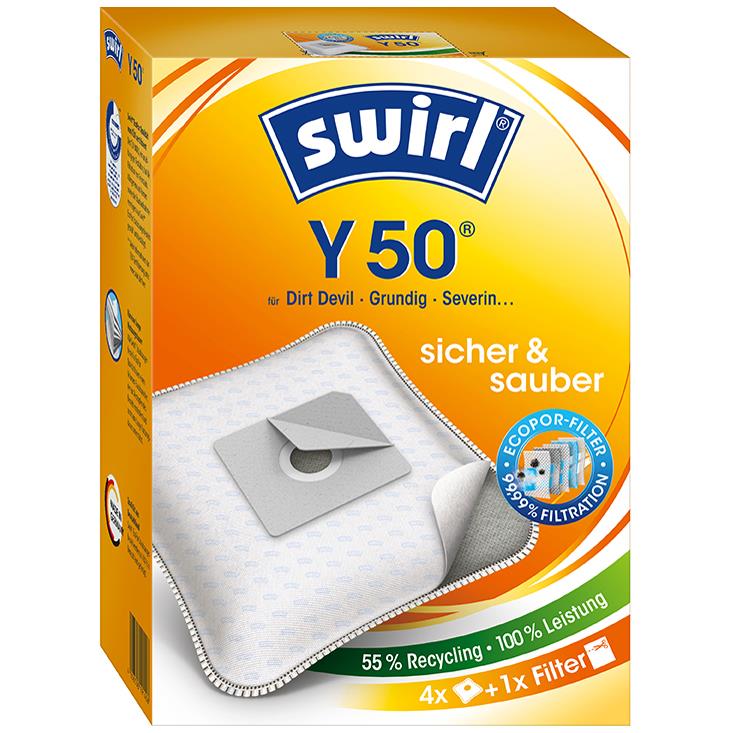 swirl Sac aspirateur Y 50, avec filtre MicroporPlus