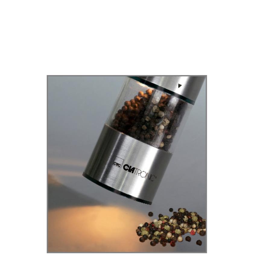 CLATRONIC moulin  poivre / moulin  sel PSM 3004N, inox
